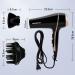 Aigostar Lora 2400W Ionic Hair Dryer - 3 Temperature Levels 2 Airflow Speeds Black - International Shipping Available - Buy Online on GoSupps.com