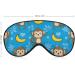 Monkeys and Bananas Soft Sleep Mask - Adjustable Eye Cover for Effective Shading | Funny Blindfold for Men & Women - Perfect for Travel & Sleep - Buy Online on GoSupps.com