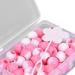 74 Pcs Round Hair Beads DIY Braid Hair Beads Braids for Girls(Pink) - Buy Online on GoSupps.com
