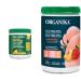 Organika Enhanced Collagen Protein Power Greens - with 16 organic fruits and vegetables & Electrolytes + Enhanced Collagen- Strawberry Peach Flavour Nutritional Supplement+ Strawberry Peach