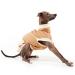 Petley Sweater Dog Sweatshirts Turtleneck Dog Jumper Knit Dog Sweater Cat Jumper Sweater Knitwear striped Clothes Camel for Greyhound and Dachshund (Greyhound Medium)