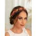 IYOU Bridal Wedding Headbands Red Flower Hair Bands Sparkly Rhinestone Party Christmas Bride Hair Accessories for Women and Girls - Buy Online on GoSupps.com