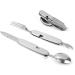 Convenient Tableware Foldable Outdoor Camping Stainless Steel Tableware Combination Set Portable Suitable for All Scenarios - Buy Online on GoSupps.com