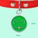 Personalized Ibera Gifts: Engraved Cat Necklace for Medium to Large Cats - Round Green Collar with Name & Address Tag - Buy Online on GoSupps.com