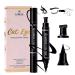 KIMUSE Winged Eyeliner Stamp-2 Eyeliner Pens for Perfect Wing Cat Eye Stamp Eyeliner Waterproof Smudge Proof Long Lasting Makeup Liquid Eye Liner (BLACK)