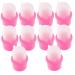 Lot de 20 Outils de Dissolvant pour Vernis Ongles en Silicone Doux Taille Standard R utilisables pour Femmes et Jeunes Filles pour Manucure Domicile et Retrait de Vernis