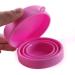 Avalona Menstrual Cup Cleaning & Sterilization Cup - Foldable Storage Solution (Pink) - 1 Piece - Buy Online on GoSupps.com