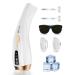 Jitesy IPL Hair Removal for Women and Men Permanent Hair Removal with Ice Cooling Painless 2-in-1 Hair Remover Device Home Use Unlimited Flashes for Whole Body Use Facial Back Arms Legs Bikini JT1 Gold