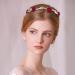 Rose Flower Pearl Headband Set - Gold Metal Floral Hairband for Wedding, Women's Hair Jewelry - Buy Online on GoSupps.com