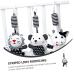 Buy Toyvian Black and White Newborn Toy - Adorable Rattle with Animal Motifs & Bed Bell for Babies - Buy Online on GoSupps.com