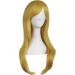MapofBeauty 28 Long Curly Costume Cosplay Wig - Gold/Yellow - Buy Online on GoSupps.com