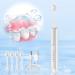 Electric Toothbrush for Adults with 4 Brush Heads and 6 Cleaning Modes Smart 20-Speed Timer Electric Toothbrush Ipx7 Rechargeable Power Toothbrush Longer Life Faster Charging White - Buy Online on GoSupps.com