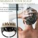 Fanxiya Silicone Shampoo Brush - Scalp Massager for Relaxation & Peeling | Wet & Dry Use (Black) - Buy Online on GoSupps.com