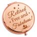 Retirement Gifts for Women Coworkers Leaving Gift Compact Makeup Mirror Retired Gift for Boss Going Away Gift Friendship Gift Happy Retirement Gift for Teacher Nurses Grandma Travel Makeup Mirror