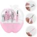 Healeved Fingernail Trimmer Tools Mirrors 8 in 1 Nail File Stainless Steel Nail Clipper Kit Fingernail File Nail Kit Camping Accessory Mirroraid The Mirror Pink Tool Kit Manicure medium Pink - Buy Online on GoSupps.com