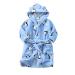 Colorful Kinder Cartoon bathrobe with hooded nightwear baby toddler nightgown flannel pajamas thicken plush towel for young girls 1-8 years old (penguin 3-4 years) 3-4 years of penguin