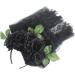 amangul Women Floral Headdress Rose Flower Mesh Lace Headbands for Halloween Party Carnival Vintage Costume Party s(Red Black) - Buy Online on GoSupps.com