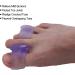 Silicone Toe Separators - 4 Pairs for Overlapping Toes - Purple Hallux Valgus Corrector & Bunion Straightener with Guaranteed Results - Buy Online on GoSupps.com
