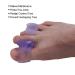 4 Pairs Silicone Toe Separators for Hallux Valgus Relief - Purple - Buy Online on GoSupps.com