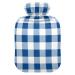 Heat bottle with reference 1 l of durable warm-up bag for handwheel warmer shoulder and neck pain cramps heating press and heat therapy patterns made of blue and white buffalo caro