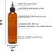 8 oz Amber Twist Top Applicator Bottle - BPA-Free PET, Refillable, Squeeze, Multi-Purpose - Black Nozzle - Buy Online on GoSupps.com