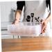 Hohopeti 1 pc Box refrigerator egg drawer fridge egg container refrigerator egg holder Transparent Color 36X26CM double-deck - Buy Online on GoSupps.com