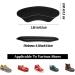 WLLHYF Kids Heel Grips 4 Pieces - Self-Adhesive Heel Cushion Inserts for Toddlers, Girls, Boys - Prevent Skin Rubbing and Blisters - Black - Buy Online on GoSupps.com