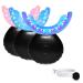 32LED Inductive Charging Tooth whitening System Teeth Bleaching Light-Accelerated BleachingTrays Kit with 16 Powerful Red & 16Blue LED Lights (Black)