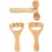 3PCS Wooden Massage Roller Set - Handheld Fascia Rollers for Full Body Relief - Ideal for Waist Legs & Hands - Buy Online on GoSupps.com
