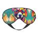 SSIMOO Funny Dog Print Double-Sided Eye Mask Soft and Light Blocking for Enhancing Sleep Quality Black