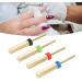 Nail Drill Bits Nail Drill Bit Set Gold Repair Cleaning Grooves Portable Cylindrical Extra Long With Storage Boxes For Salon - Buy Online on GoSupps.com