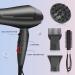 Faszin Ionic Hair Dryer - 2400W Professional Hairdryer with Triple-L Plus Heat Resistant Technology, 4 Styling Accessories Included - Black - Buy Online on GoSupps.com