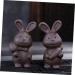 Alipis 2pcs Tea Pet Ornament Rabbit Purple Clay Ceramics - Buy Online on GoSupps.com