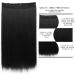 Clip in Hair Extensions Clip in Hair Extensions Real Human Hair Natural Black Hair Extensions Clip in Human Hair Double Weft Soft Straight Hair Extensions with 5 Clips Clip In One Piece Clip in Exten 20inches 1PC Natural Color - Buy Online on GoSupps.com