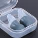 2Pcs Waterproof Silicone Ear Plugs for Noise Reduction - Ideal for Swimming Sleeping & Flying - Long-Term Comfort (Gray Large & PP Box - Buy Online on GoSupps.com