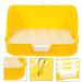 CORHAD Box Rabbit Toilet Pet Toilet Bunny Toilet Pet Supply Pet Training Corner Bunny Potty Rabbit Potty Pet Pee Toilet Pet Drawer Potty Pet Potty Pet Litter Tray Little Pig Pee Toilet 28.5X23.5X15.5CM Yellow - Buy Online on GoSupps.com