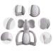 Baby Teether Pacifier - Food Grade Liquid Silicone Teething Toy - BPA Free, Multi-Texture Cute Elephant Design - Soft and Durable (Gray) - Buy Online on GoSupps.com