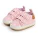 MK MATT KEELY Baby Girl First Walking Shoes Anti-Slip Soft PU Leather Sneakers for Infant Toddler 3-6 Months Pink Heart