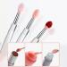 Silicone Lip Brush Applicator Silicone Lip Brush with Lid 3 Pieces Portable Lip Brushes Reusable Lip Applicators Lip Gloss Brush Lipstick Brush Makeup Applicator Beauty-To - Buy Online on GoSupps.com