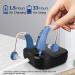Britzgo Gem Blue Hearing Amplifier Set with USB Dock - Rechargeable Sound Enhancer for Behind The Ears - Buy Online on GoSupps.com
