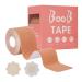 Boob Tape,Breast Sling for A-E Cups, Breathable Breast Support Tape, Waterproof and Sweatproof Athletic Tape Body Tape&10 Pcs Disposable Fashion Breast Patch (Beige)
