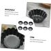 Zerodeko Flan Tart Pan 42 Pcs Cake Mold Baking Mold Wrought Iron Non Stick Iron Bake Mold 6.5x6.5x2.2cmx7pcs Blackx7pcs - Buy Online on GoSupps.com