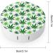 Weed Leaf Pattern Contact Lens Case - Portable Travel Contact Lens Box with Mirror for International Shipping - Buy Online on GoSupps.com