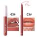  Mimoqk Long lasting lipstick and lip liner set waterproof lip gloss combo for women moisturizing lipstick with precision lip liner smooth lip liner pencil for contouring for girls and women - Buy Online on GoSupps.com