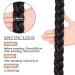 HAIRCUBE Long Braided Ponytail Extension | Wrap Around Hair Extensions | Synthetic Hair Piece for Women | 32 Inch 150g | Black Brown - Buy Online on GoSupps.com