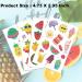 Ooopsiun Summer Glitter Fruit Temporary Tattoos for Kids - 110 Styles Watermelon Strawberry Pineapple Sticker, Ideal for Boys Girls Birthday Party Favors - Buy Online on GoSupps.com