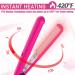 Keragard Mini Flat Iron - Smart Ceramic Tourmaline Hair Straightener | Dual Voltage Small Flat Iron for Travel & Short Hair | Pink - Buy Online on GoSupps.com