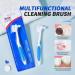Y-Kelin 2 Pcs Denture Brush Dual Head Toothbrush & Rubber Handle (Red+Blue) 2 count (Pack of 1) - Buy Online on GoSupps.com