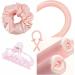 Lock Winder Overnight | Heatless Curlers Headband | Silk Curling Ribbon for No Heat Curls | DIY Soft Headband Styling Tool for Long & Medium Hair - Pink - Buy Online on GoSupps.com