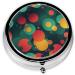 Abstract Round Pattern Mini Pill Box | 3 Compartment Travel Organizer | Portable Medicine Case for Home & Office - Buy Online on GoSupps.com